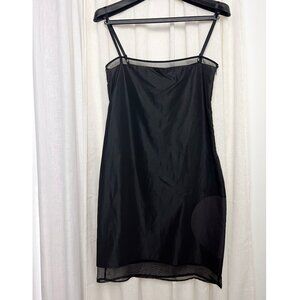 1990s rare vintage Calvin Klein black slip dress womens size 6